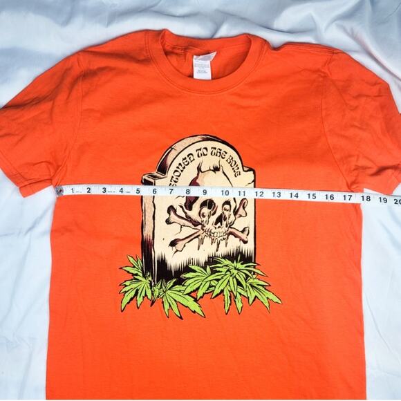 Cannabox new orange Stoned to the Bones graphic tee unisex size S - Picture 4 of 9